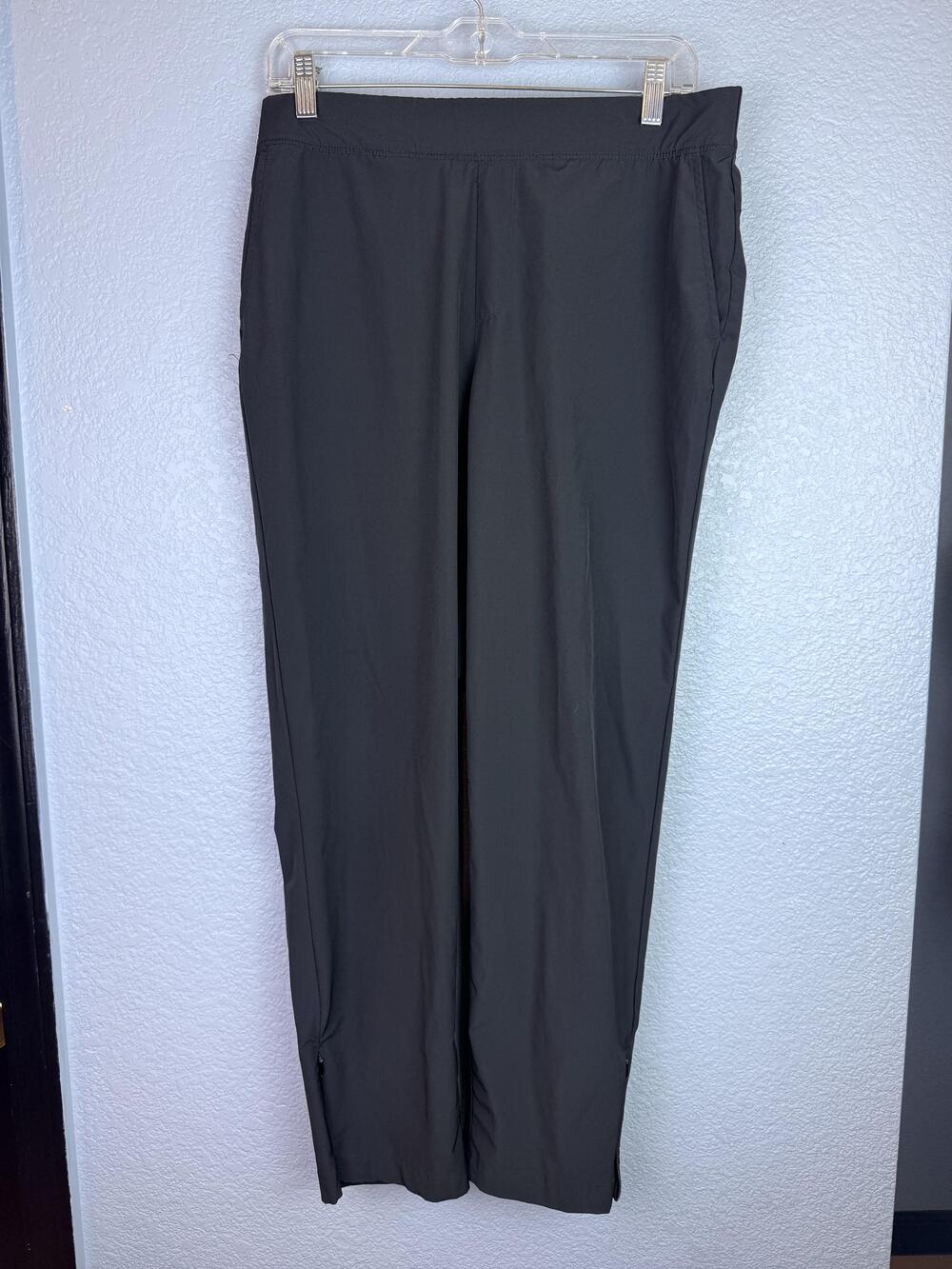 Tommy Bahama Golf Track Pants Mens Large Black Elastic Waist Zip Hem Pockets